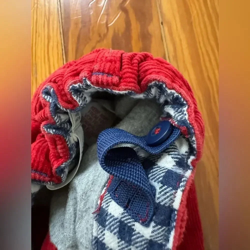 Baby Boden Red Corduroy Pants